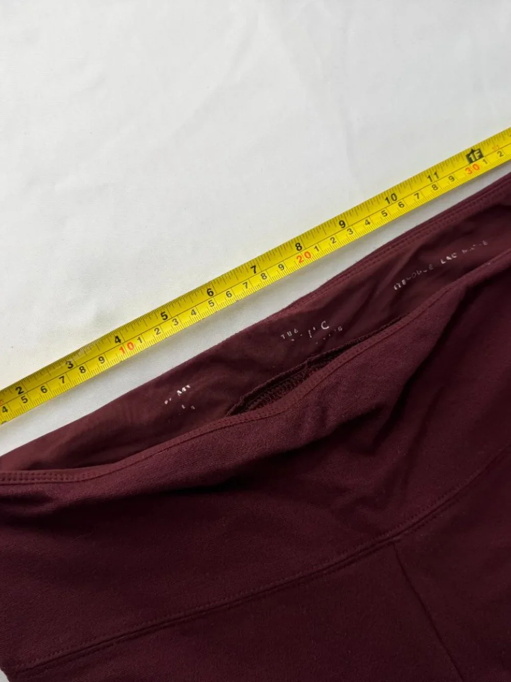 White House Black Market Burgundy Red Ponte Knit Leggings Pants Medium 32